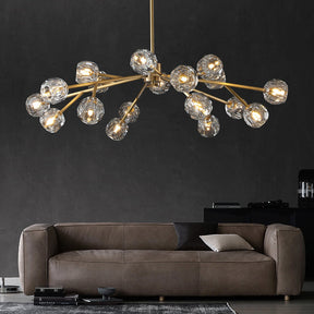 Bille De Crystal Ball Round Chandelier 48"