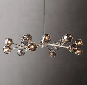 Bille De Crystal Ball Round Chandelier 48"