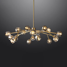 Bille De Crystal Ball Round Chandelier 48"