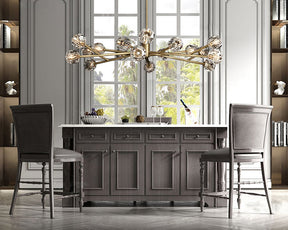 Bille De Crystal Ball Round Chandelier 60"