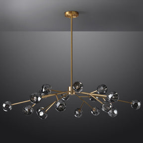 Bille De Crystal Ball Round Chandelier 60"