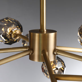 Bille De Crystal Ball Round Chandelier 60"