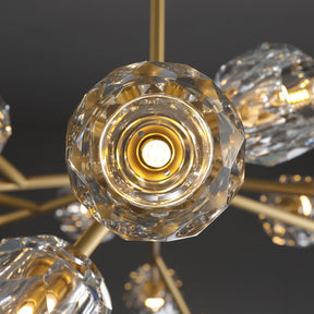 Bille De Crystal Ball Round Chandelier 60"