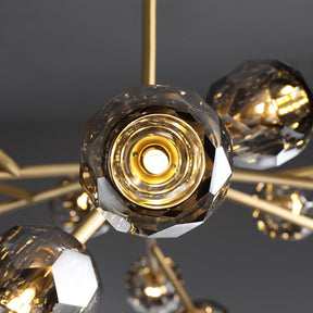 Bille De Crystal Ball Round Chandelier 60"