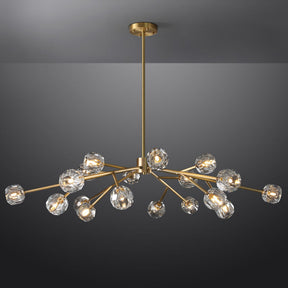 Bille De Crystal Ball Round Chandelier 60"