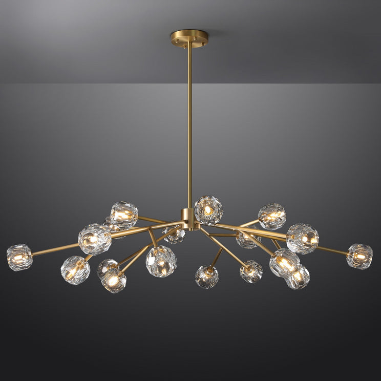 Bille De Crystal Ball Round Chandelier 60"