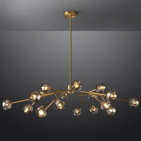 Bille De Crystal Ball Round Chandelier 60"