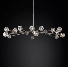Bille De Crystal Ball Round Chandelier 60"