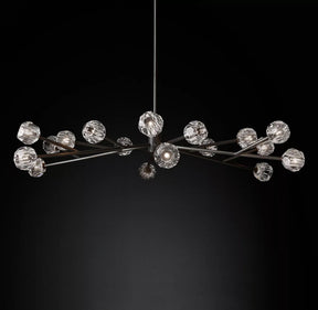 Bille De Crystal Ball Round Chandelier 72"