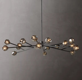 Bille De Crystal Ball Round Chandelier 72"