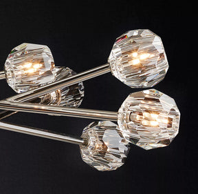 Bille De Crystal Ball Round Chandelier 72"