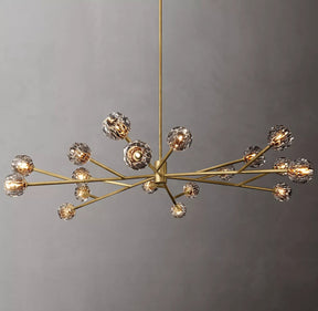 Bille De Crystal Ball Round Chandelier 72"