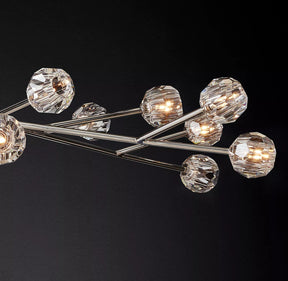 Bille De Crystal Ball Round Chandelier 72"