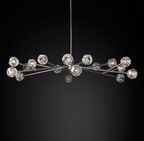 Bille De Crystal Ball Round Chandelier 72"