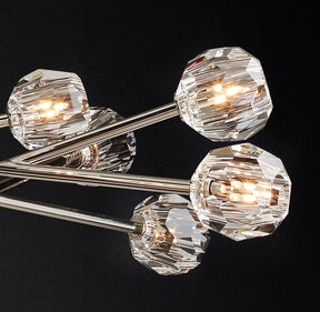 Bille De Crystal Ball Round Chandelier 72"