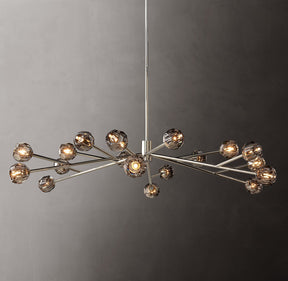Bille De Crystal Ball Round Chandelier 72"