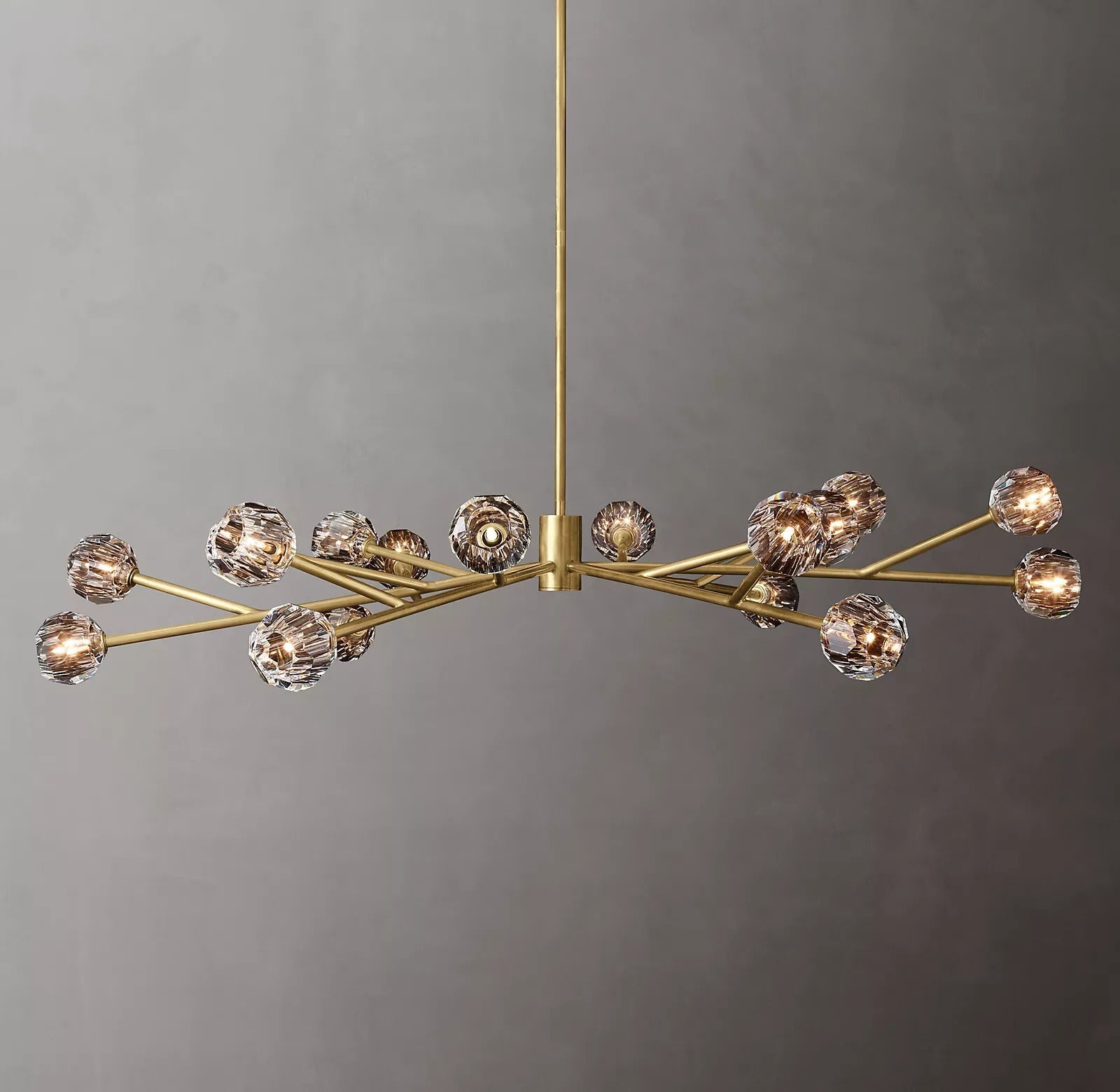 Bille De Crystal Ball Round Chandelier 72"