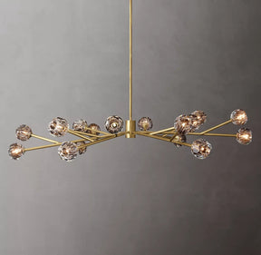 Bille De Crystal Ball Round Chandelier 72"