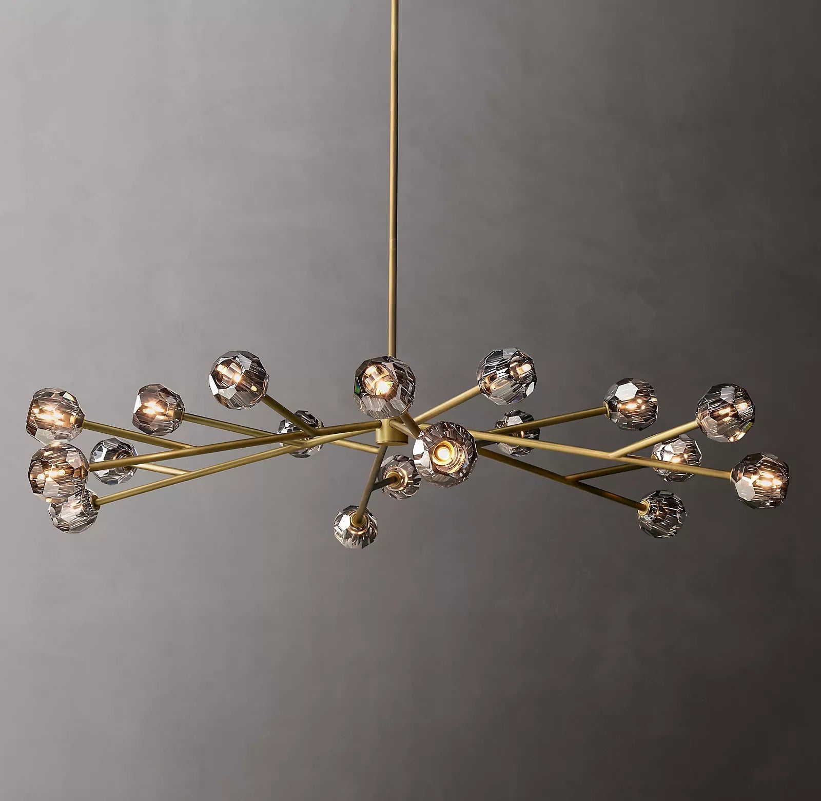 Bille De Crystal Ball Round Chandelier 72"