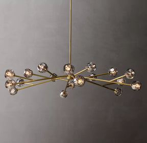 Bille De Crystal Ball Round Chandelier 72"