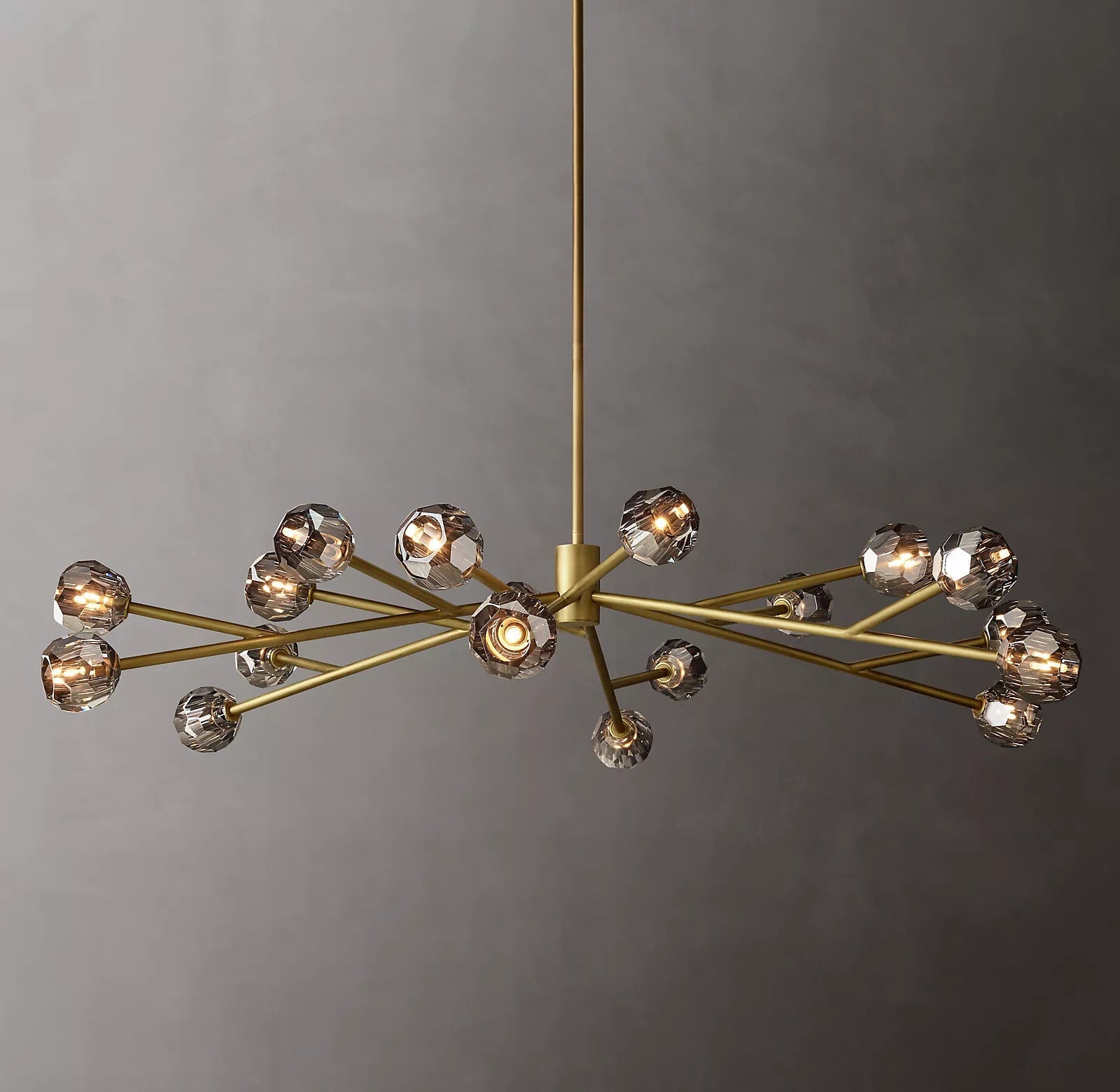 Bille De Crystal Ball Round Chandelier 72"