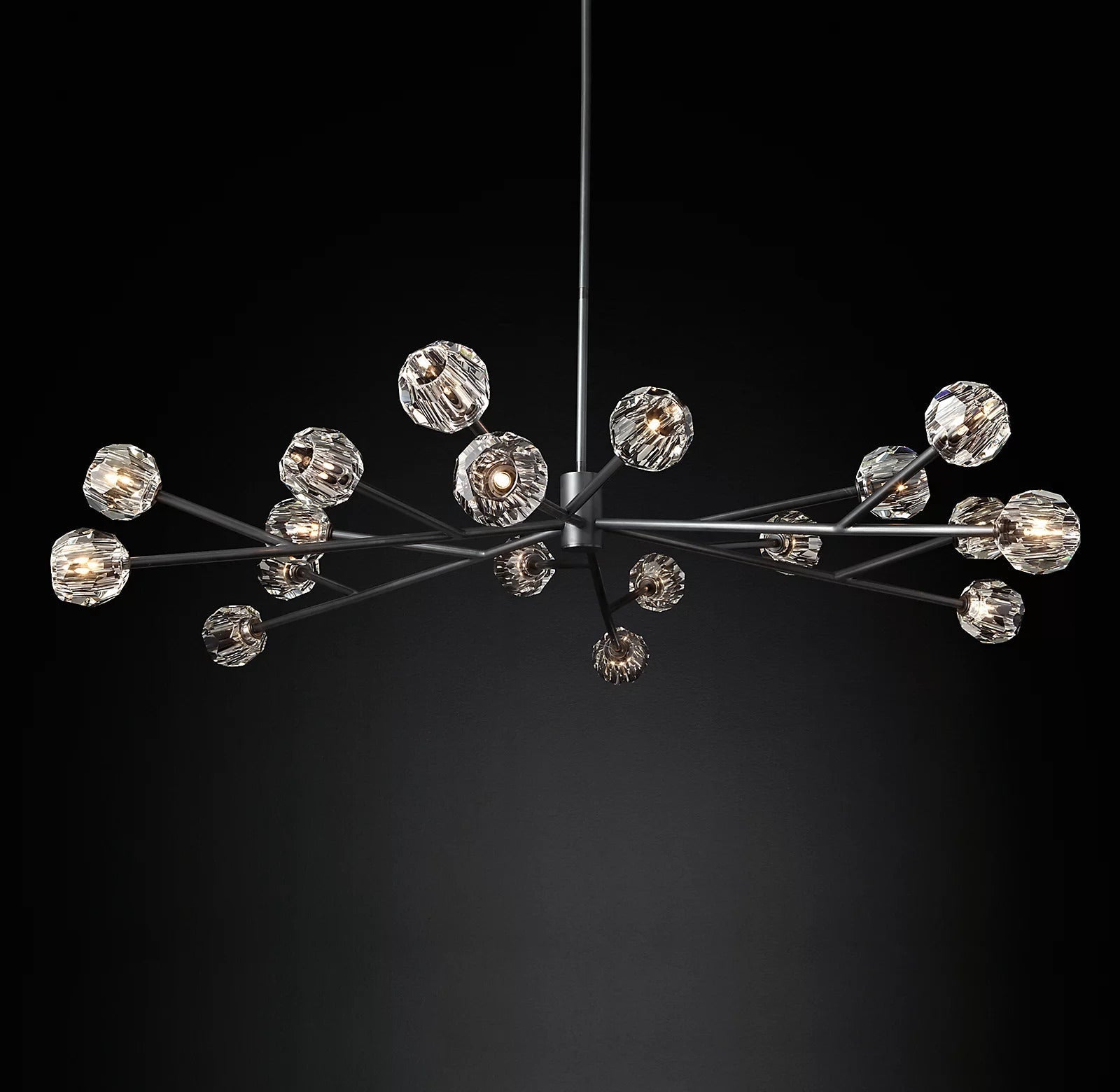 Bille De Crystal Ball Round Chandelier 72"