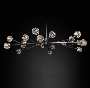Bille De Crystal Ball Round Chandelier 72"