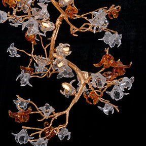 Blossom Breeze Handcrafted Blown Glass Flowers Chandelier