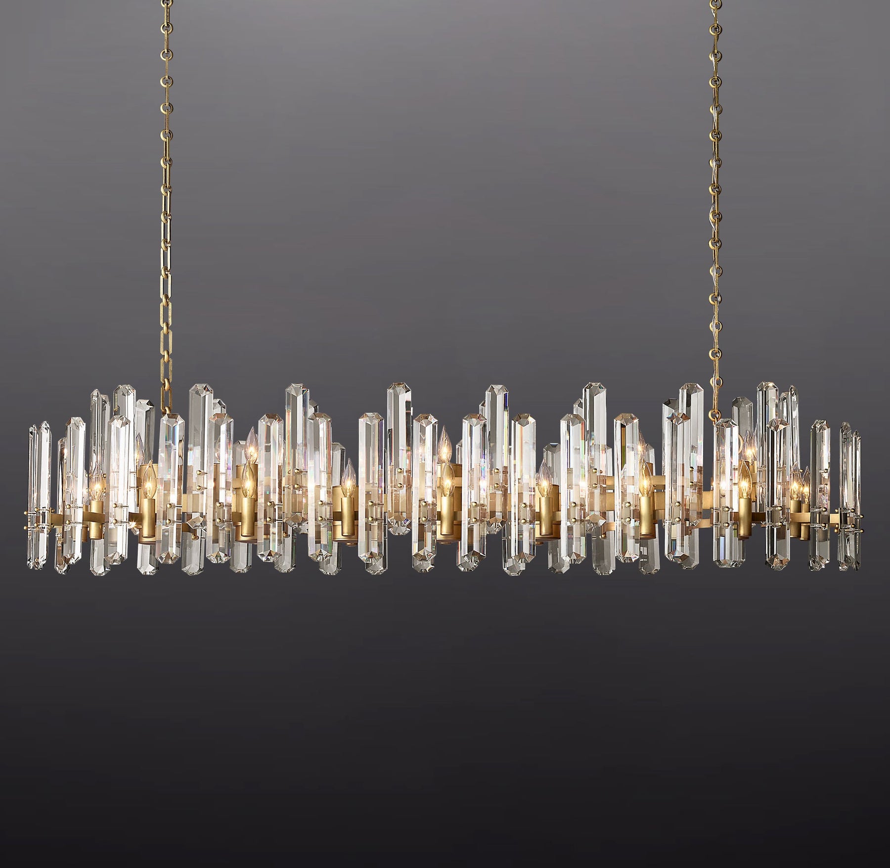 Boning Browning Prism Linear Chandelier 72"