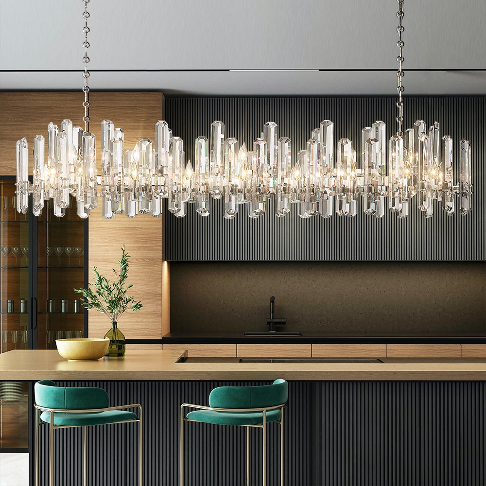 Boning Browning Prism Linear Chandelier 72"