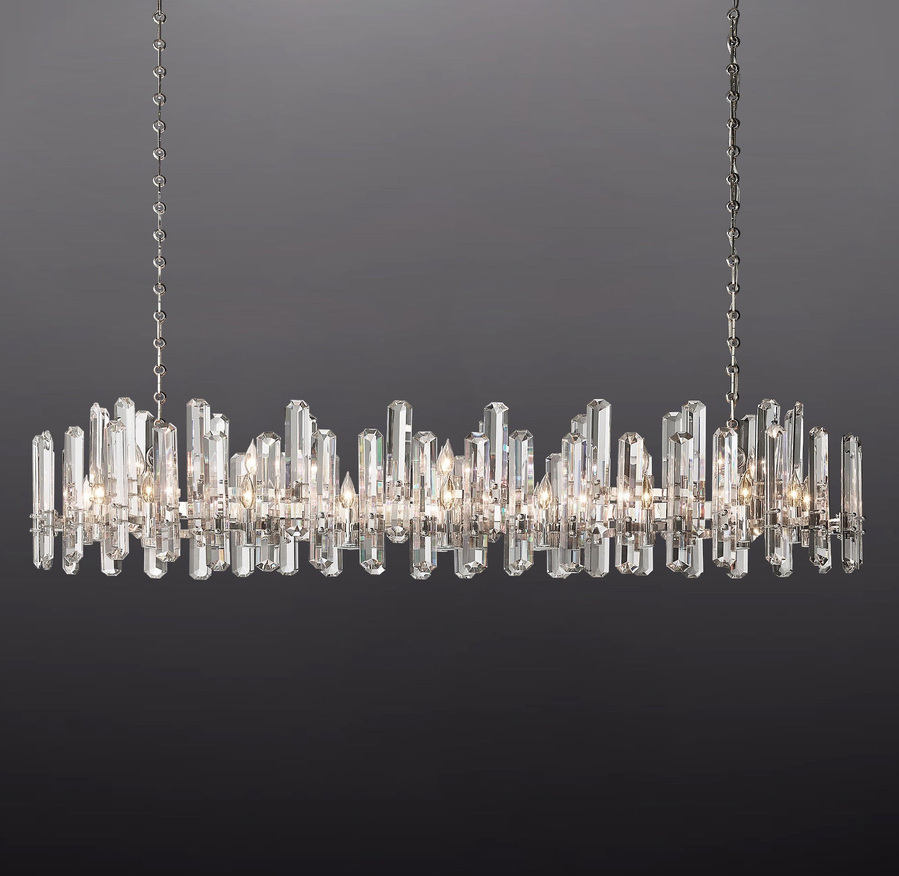 Boning Browning Prism Linear Chandelier 72"