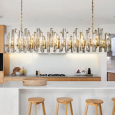 Boning Browning Prism Linear Chandelier 72"