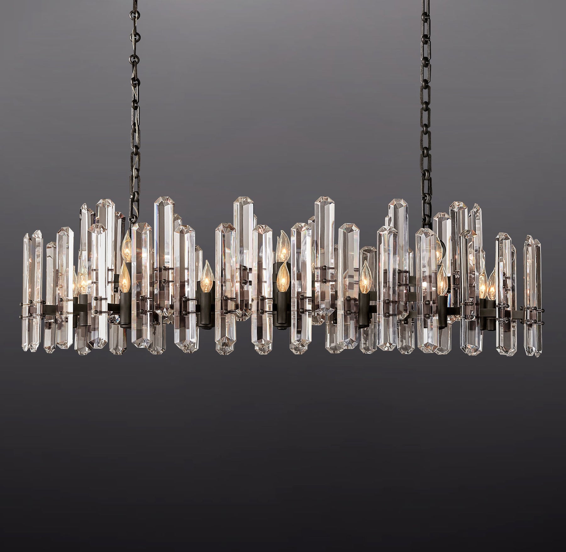 Boning Prism Linear Chandelier 54"