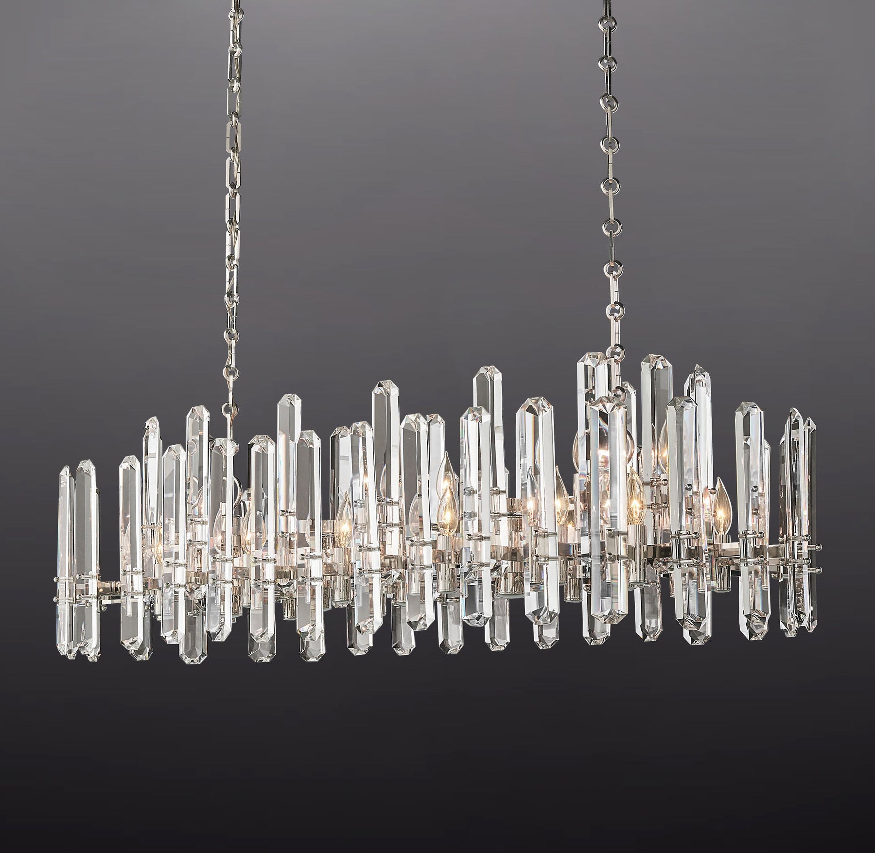 Boning Prism Linear Chandelier 54"