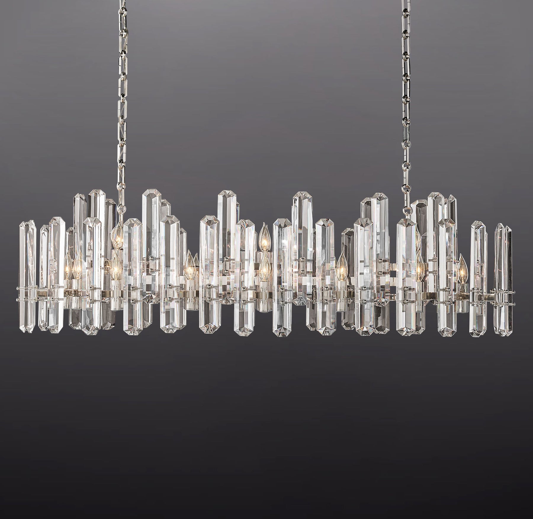 Boning Prism Linear Chandelier 54"