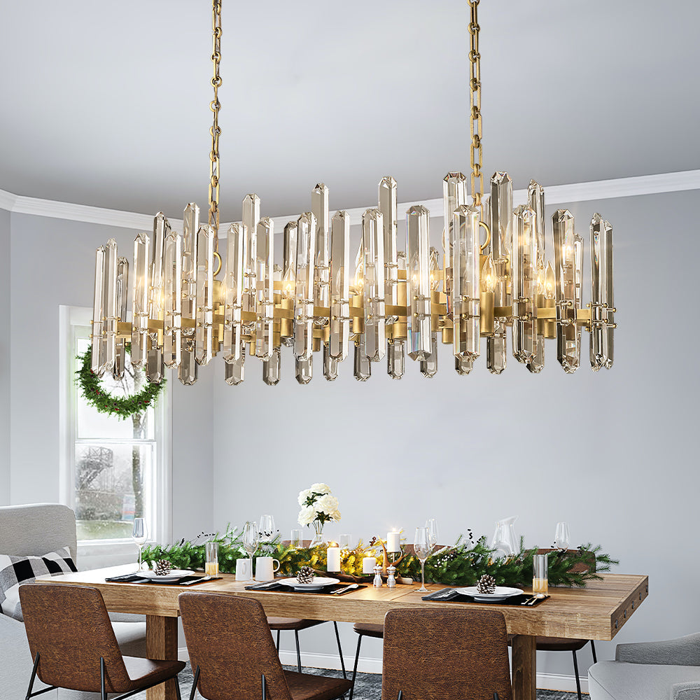 Boning Prism Linear Chandelier 54"