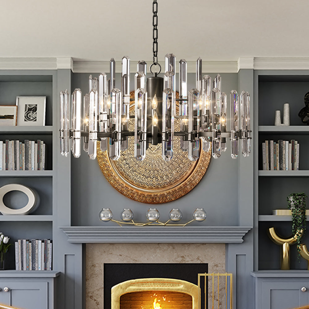 Boning Prism Round Chandelier 36"
