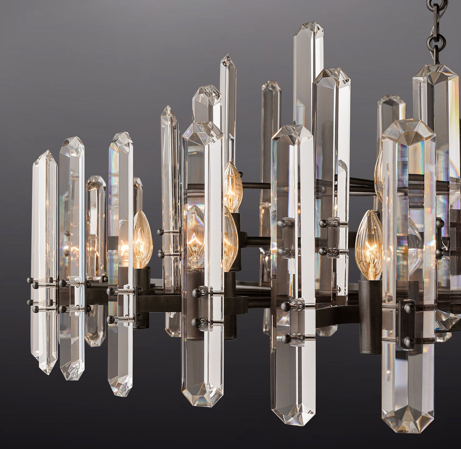 Boning Prism Round Chandelier 36"