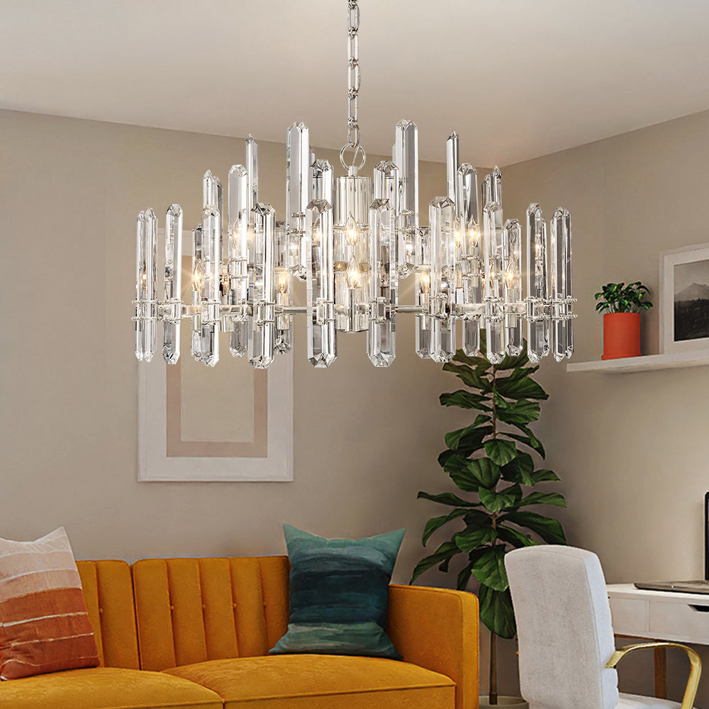 Boning Prism Round Chandelier 36"