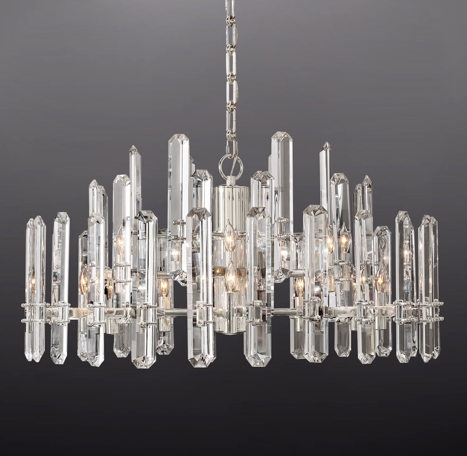 Boning Prism Round Chandelier 36"