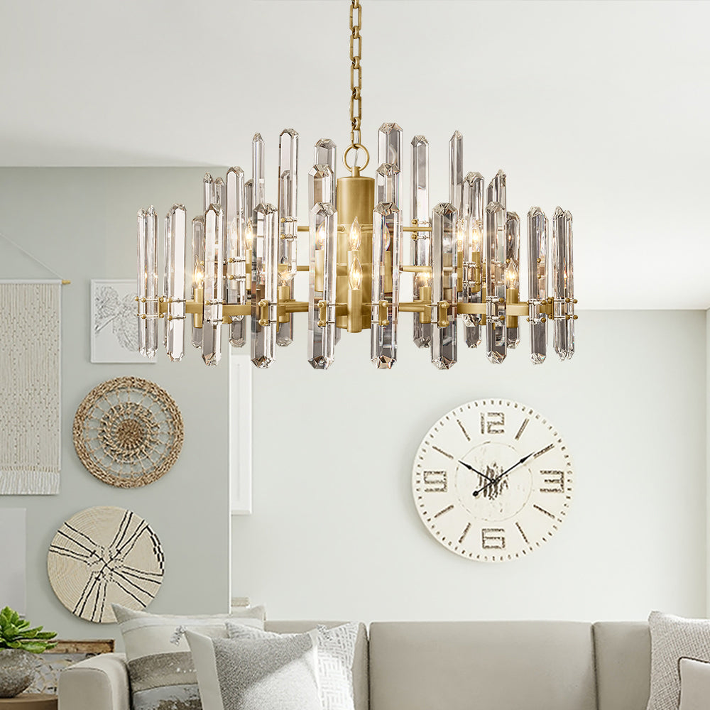 Boning Prism Round Chandelier 36"