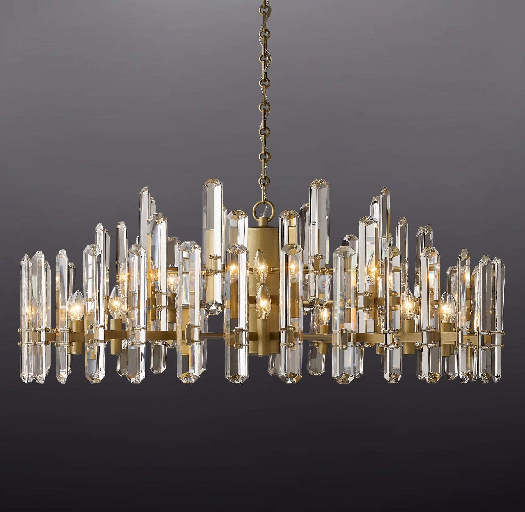 Boning Prism Round Chandelier 48"