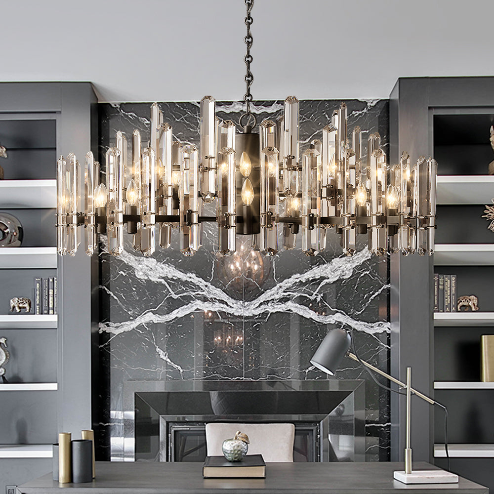 Boning Prism Round Chandelier 48"