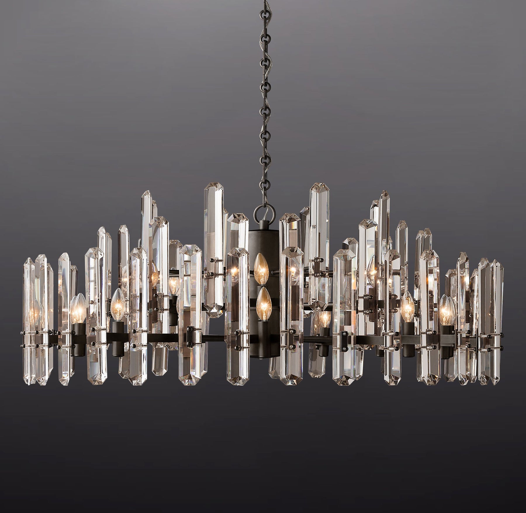 Boning Prism Round Chandelier 48"