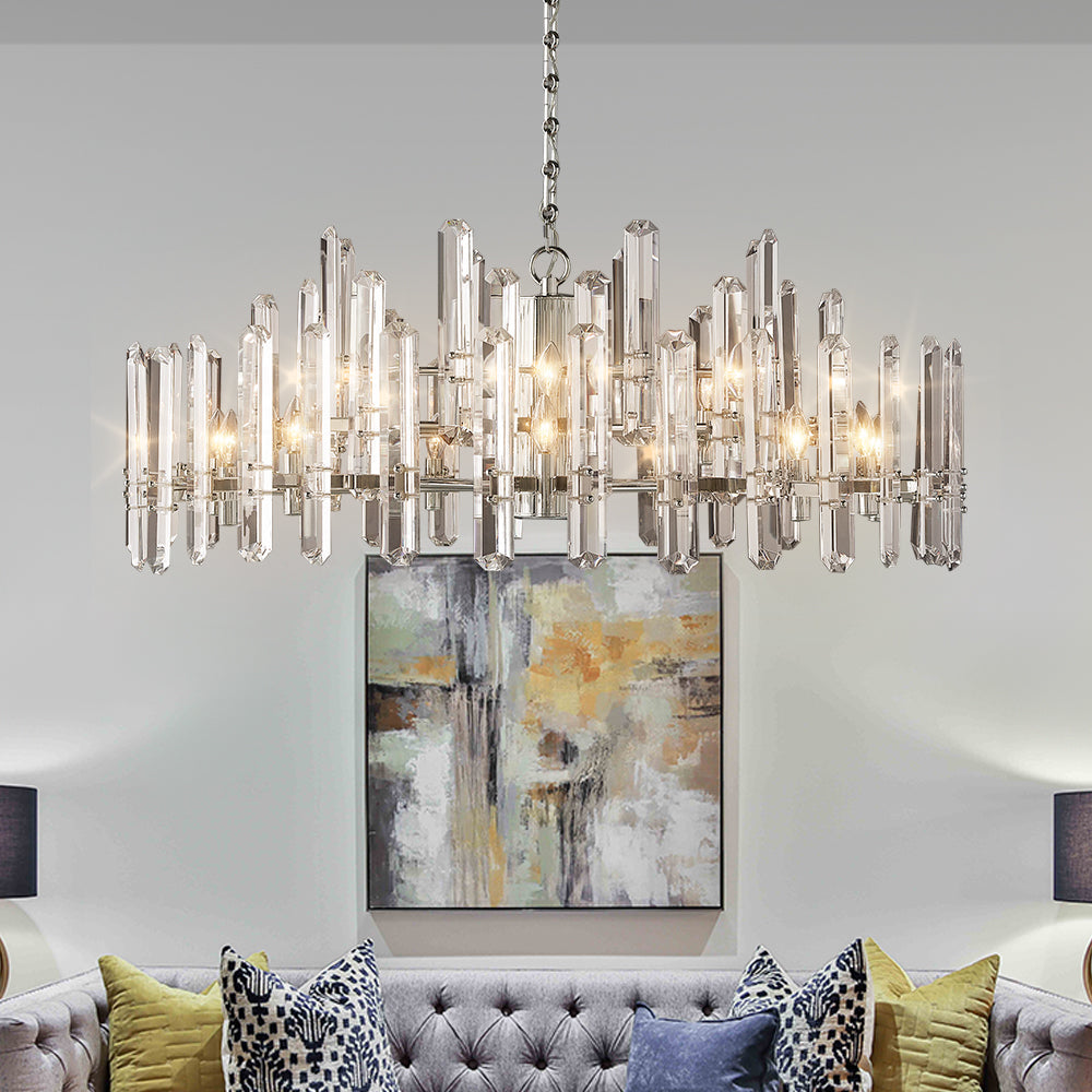 Boning Prism Round Chandelier 48"