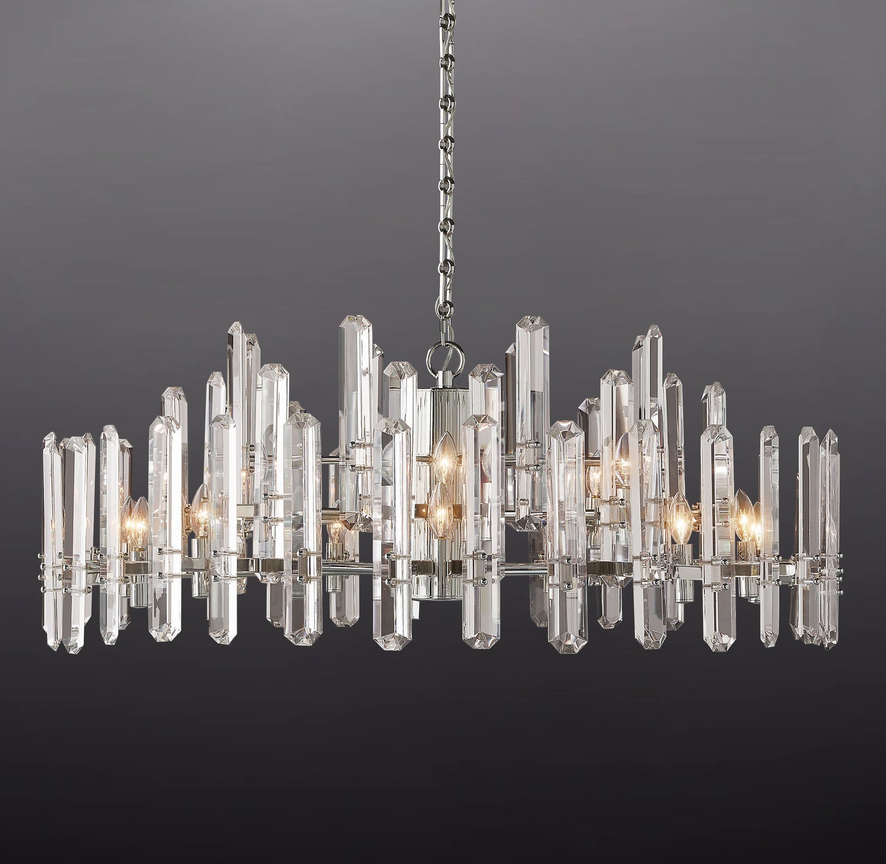Boning Prism Round Chandelier 48"