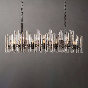 Bonnington Crystal  Rectangle Chandelier 54"