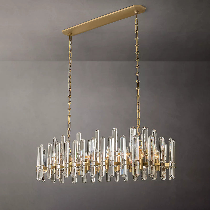 Bonnington Crystal  Rectangle Chandelier 54"