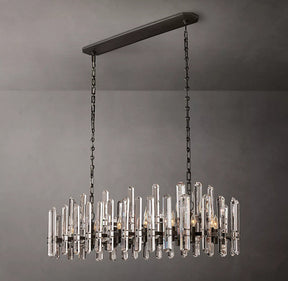 Bonnington Crystal  Rectangle Chandelier 54"