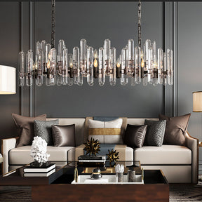 Bonnington Crystal  Rectangle Chandelier 54"